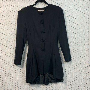 Table Eight Australia Size 8 Women's Vintage Black Long Coat